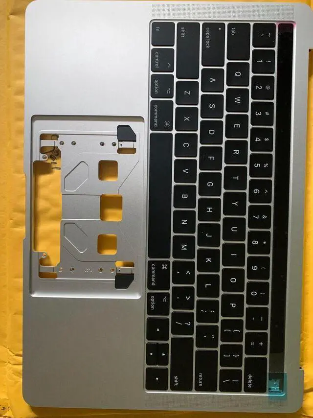 Alt view image 4 of 4 - For MacBook Pro A1706 2016 2017 Top Case Palmrest US Keyboard Silver 13"