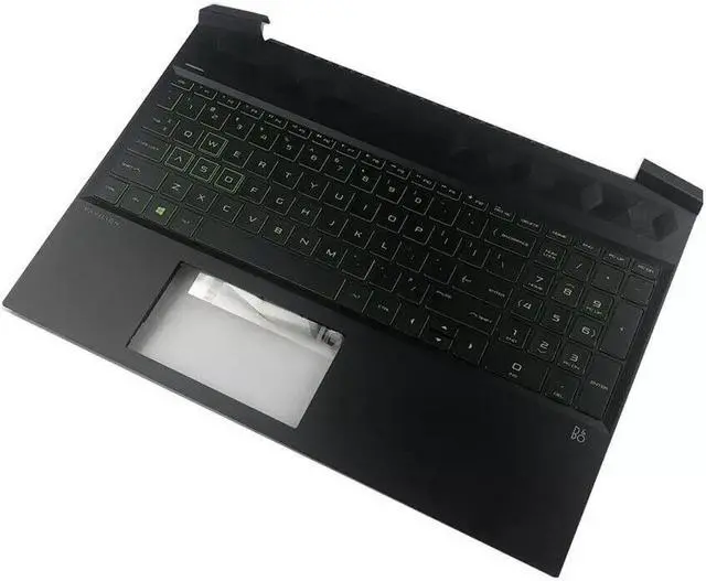 Alt view image 2 of 7 - For Pavilion 15-EC Top Palmrest Keyboard Green Backlit L72597-001 L72598-001