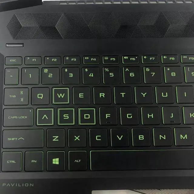 Alt view image 5 of 7 - For Pavilion 15-EC Top Palmrest Keyboard Green Backlit L72597-001 L72598-001