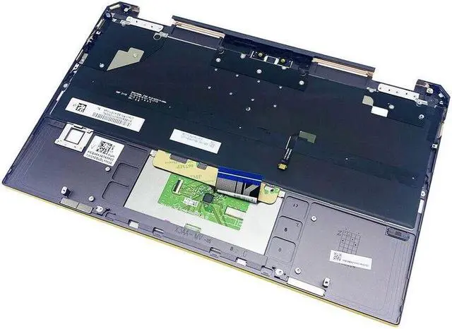 Alt view image 2 of 6 - Palmrest Backlit Keyboard Replacement for Spectre X360 13-AW L73748-001 Brown