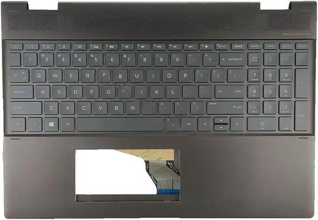 Main image of For Spectre x360 15-CH Palmrest Cover Backlit US Keyboard L15588-001 Top Case