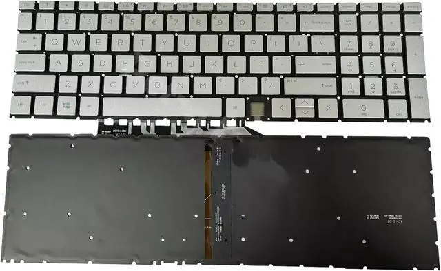Main image of New for ENVY X360 17-CG 17T-CG 17M-CG Laptop Backlit US Keyboard Silver