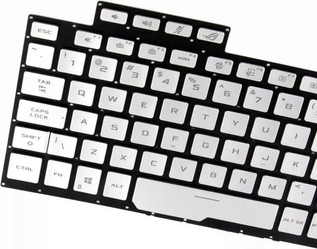 Alt view image 2 of 5 - Laptop Keyboard ROG Zephyrus G14 GA401 GA401U Silver US Backlit