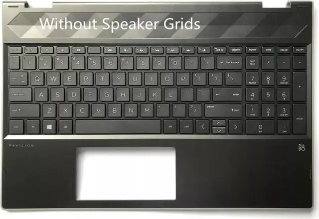 Main image of For PAVILION X360 15T-CR 15-CR Upper Case Palmrest US Keyboard L20848-001