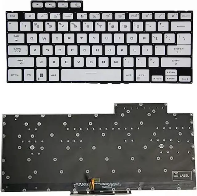 Main image of US Keyboard ROG Zephyrus G14 2022 GA402 GA402RJ GA402RK White Backlit