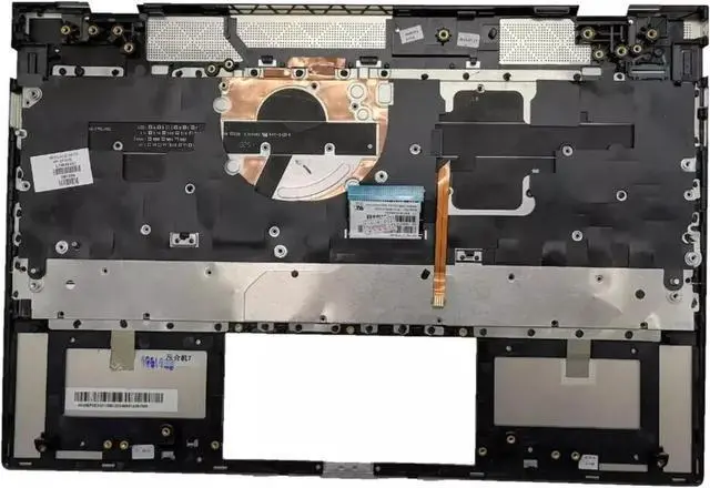 Alt view image 3 of 4 - For Envy 13-AH 13-AH0051WN Upper Case Palmrest Top Backlit Keyboard Silver US 4600EF0D00111