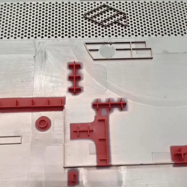 Alt view image 5 of 5 - for HP 15-DW 15DW Bottom Case Red Base Enclosure Cover M03726-001