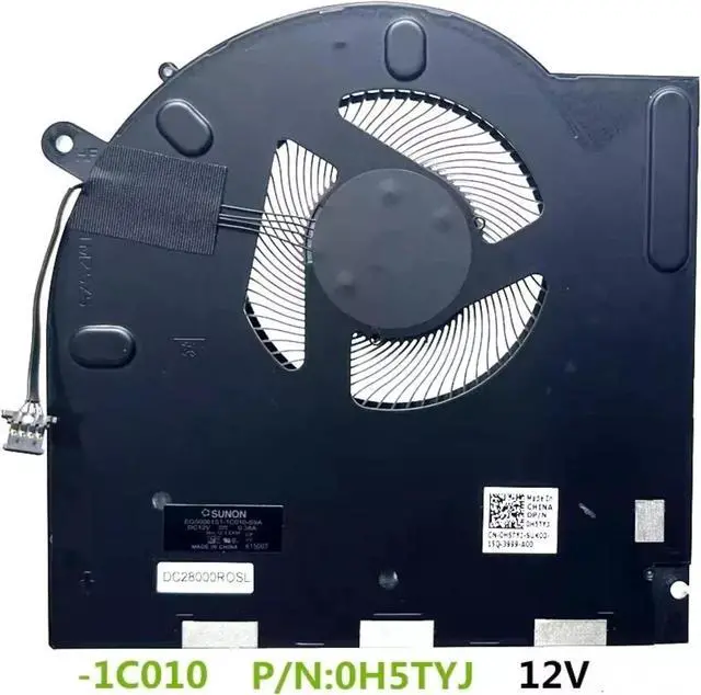 Alt view image 3 of 3 - CPU GPU Cooling Fan For Alienware M17 R3 M17 R4 RTX Laptop 0H5TYJ 0CNV63