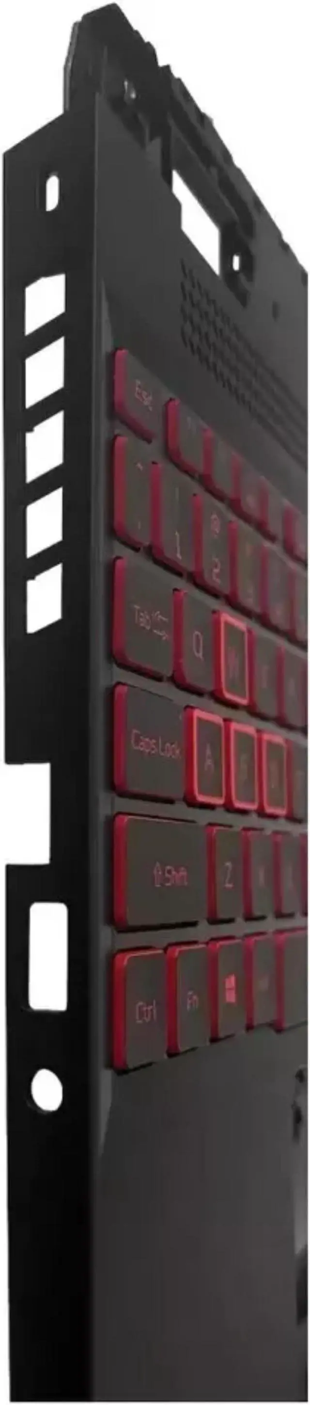 Alt view image 3 of 5 - For Nitro 5 AN515-58 Palmrest Top Case Backlit Keyboard Red 6B.QFJN2.001