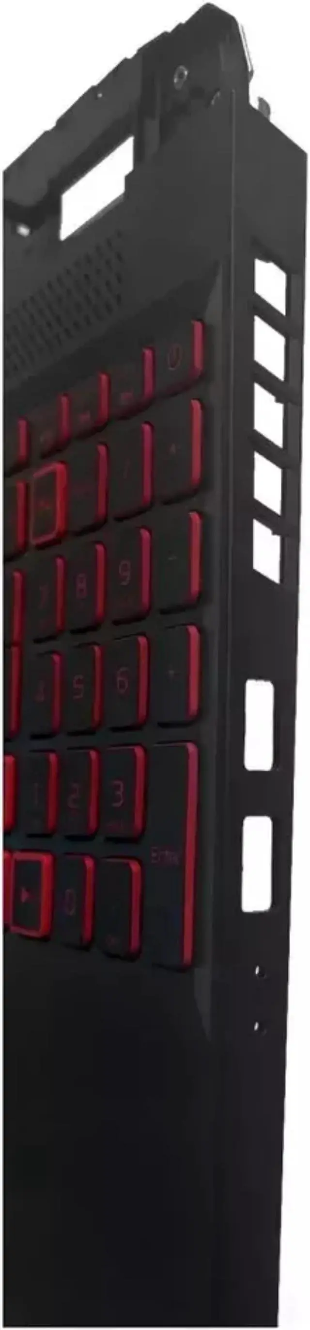 Alt view image 2 of 5 - For Nitro 5 AN515-58 Palmrest Top Case Backlit Keyboard Red 6B.QFJN2.001