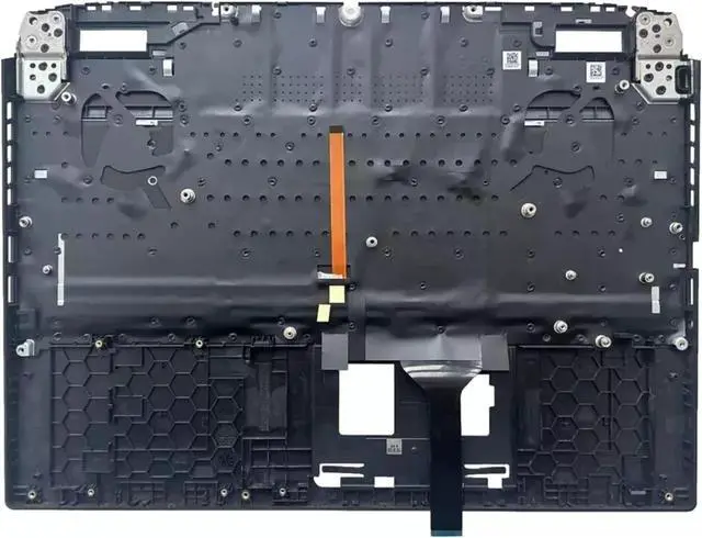 Alt view image 5 of 5 - For Nitro 5 AN515-58 Palmrest Top Case Backlit Keyboard Red 6B.QFJN2.001