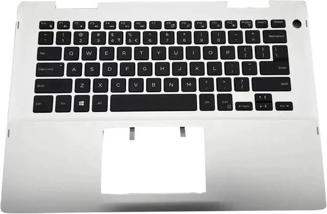 Main image of For Inspiron 5482 5491 Palmrest Upper Case Backlit Keyboard 041KVJ Silver