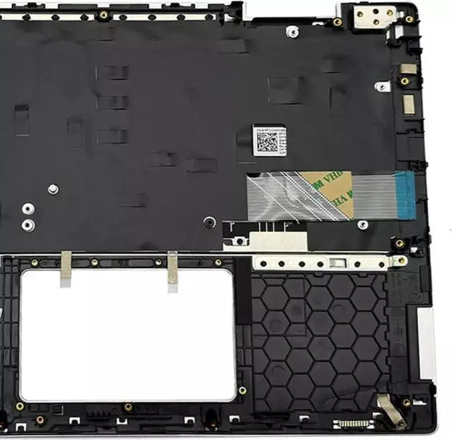 Alt view image 3 of 4 - For Inspiron 5482 5491 Palmrest Upper Case Backlit Keyboard 041KVJ Silver