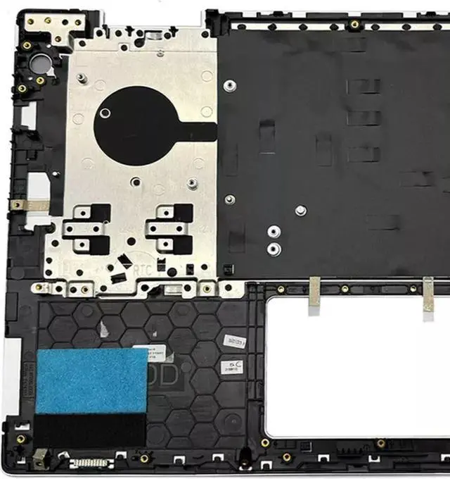 Alt view image 2 of 4 - For Inspiron 5482 5491 Palmrest Upper Case Backlit Keyboard 041KVJ Silver