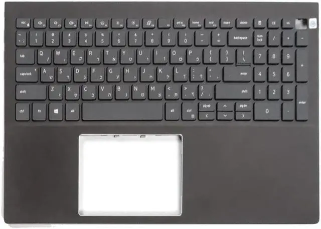 Main image of 0W7PK2 For  Vostro 5501 5502 Black Palmrest Backlit US Keyboard Top Case