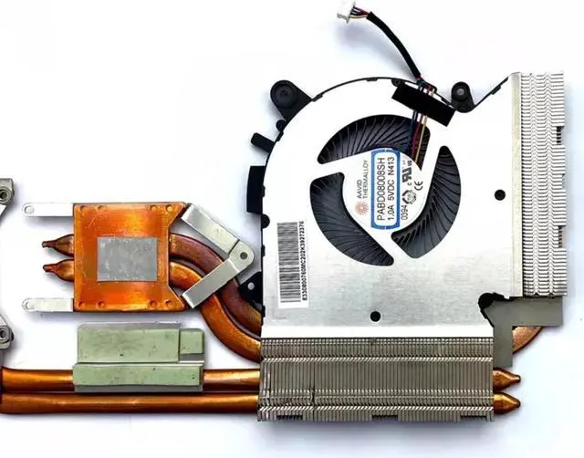 Alt view image 2 of 4 - CPU GPU Cooling Fan Heatsink for MSI GF65 Thin Laptop Replacement