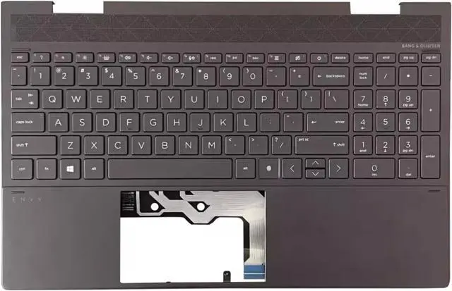 Main image of For ENVY X360 15-EE 15M-EE0013DX Palmrest Top Cover US Keyboard L93119-001