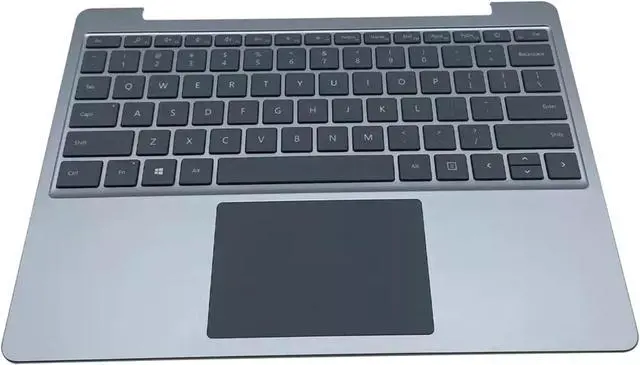Alt view image 2 of 4 - For Surface Go 1943 US Palmrest Top Case Backlit Keyboard 12.4" Silver