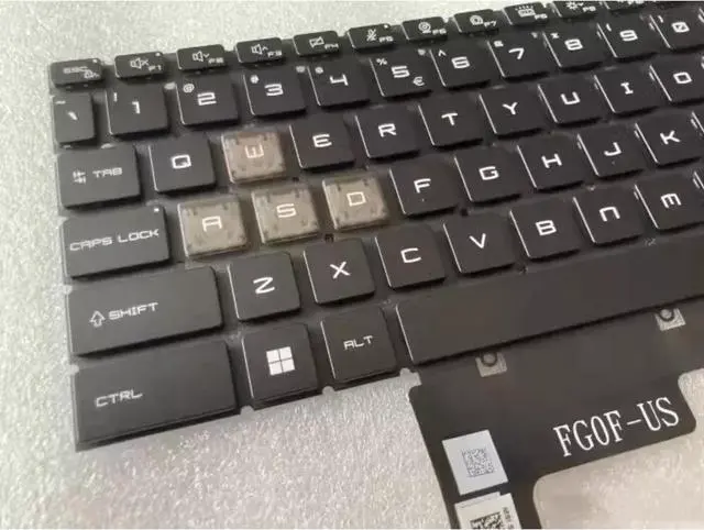 Alt view image 3 of 3 - For Katana15 B13U B13UDXK B13V B13VEK B13VFK Laptop RGB Backlit US Keyboard