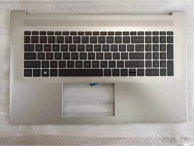 Main image of Palmrest Backlit Top Case US Keyboard No-FP Hole for HP 17-CP 17-CN N39375-001