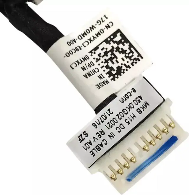 Alt view image 4 of 4 - For Inspiron 7501 7590 MKB H15 DC Cable Jack 0MYXCJ MYXCJ 450.0KG02.0021 US