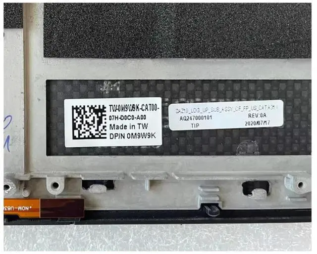 Alt view image 2 of 3 - For XPS 15 9575 Palmrest Keyboard Touchpad Top Case 0M9W9K M9W9K