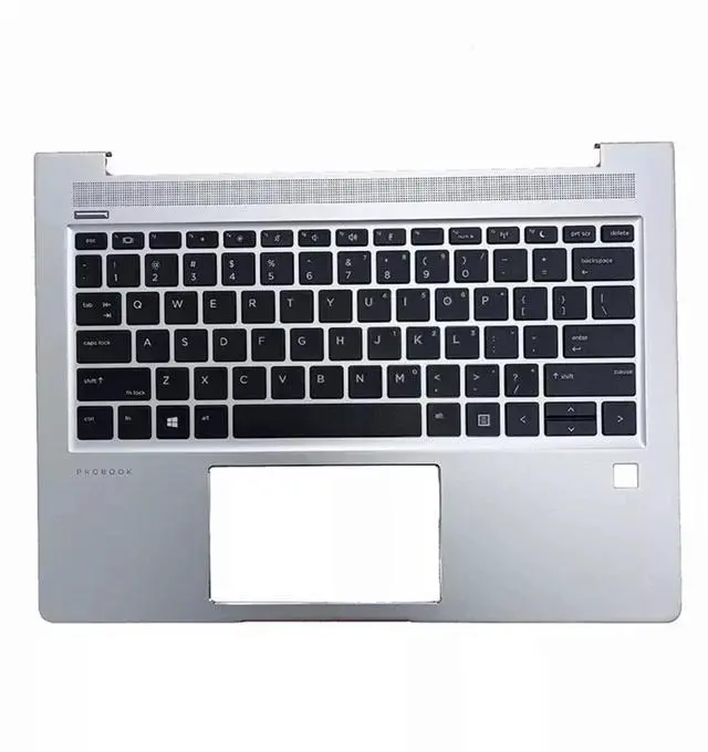 Alt view image 3 of 3 - For Probook 430 G6 Palmrest Top Case No-Backlit US Keyboard Silver L44548-001