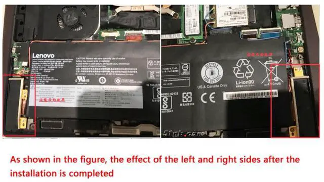 Alt view image 5 of 5 - 01YR426 For ThinkPad X1 Carbon 6th Gen 20KH 20KG WWAN Antenna WiFi Cable