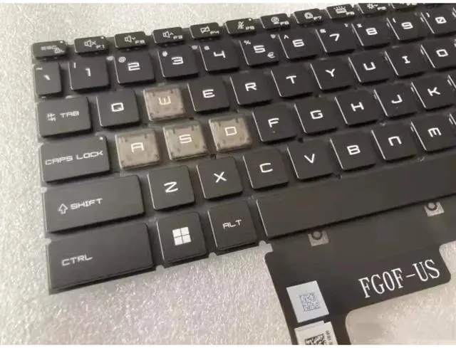 Alt view image 3 of 3 - For Cyborg 15 Air A12V MS-15K1 A13VEK A13VFK Laptop RGB Backlit US keyboard