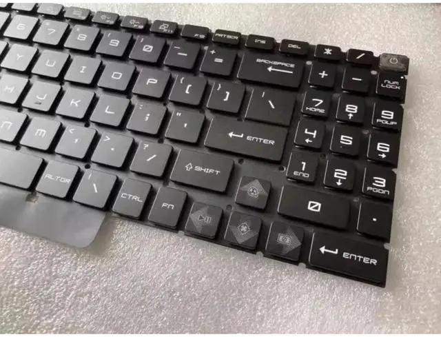 Alt view image 2 of 3 - For Cyborg 15 Air A12V MS-15K1 A13VEK A13VFK Laptop RGB Backlit US keyboard