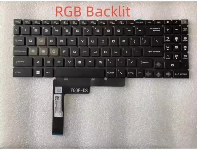 Main image of For Cyborg 15 Air A12V MS-15K1 A13VEK A13VFK Laptop RGB Backlit US keyboard