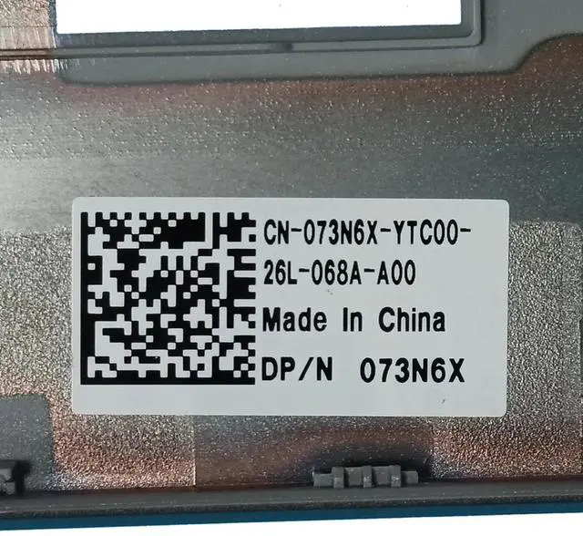 Alt view image 3 of 3 - 073N6X For Latitude 5520 E5520 Top Case Palmrest backlit Touchpad keyboard