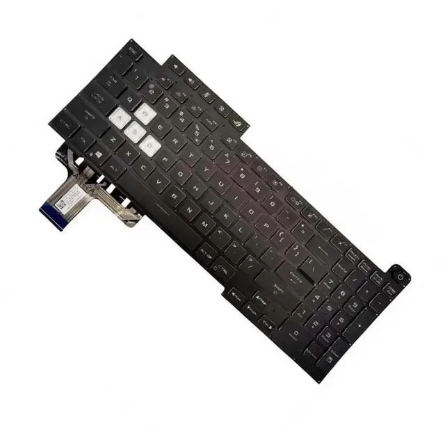 Alt view image 3 of 4 - For ROG 5R Plus G713Q G733 Keyboard Colorful US Layout Laptop Backlit 2022