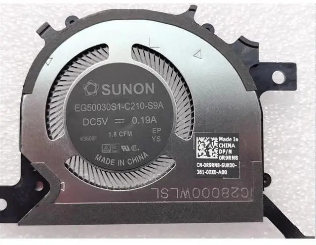 Alt view image 3 of 3 - For XPS 13 9315 2022 CPU Cooling Fan Cooler Replacement 0R9RN8 R9RN8