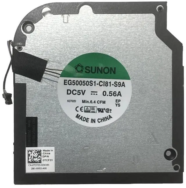 Main image of CPU Cooling Fan Dell Precision 3570 Latitude 5530 03YMF8 3YMF8 Replacement