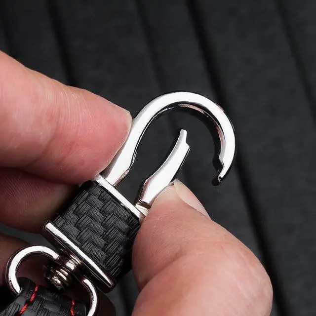 Alt view image 4 of 6 - 2021 Carbon Fiber Leather Car Key Case Italian Flag Key Cover