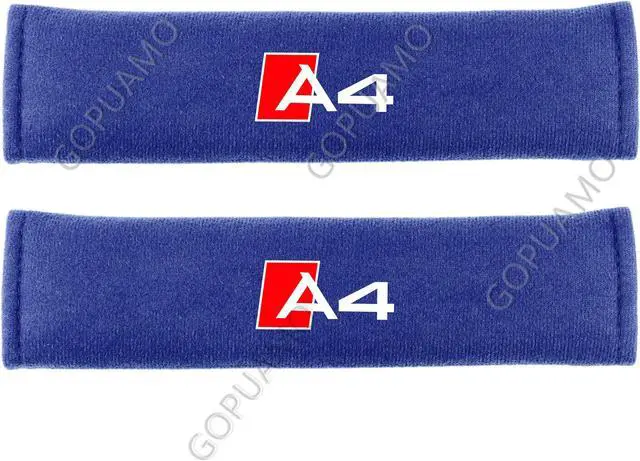 Main image of GOPUAMO Car Seat Belt Cover for Audi A4 - Shock-Absorbing, Anti-Slip, and Soft Shoulder Protection, Prevents Clothing Pilling
