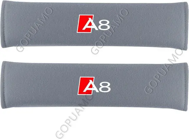 Alt view image 2 of 7 - GOPUAMO Car Seatbelt Shoulder Protector for Audi A8 - Shock-Absorbing, Anti-Slip, and Soft Shoulder Protection, Prevents Clothing Pilling Blue