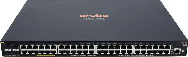 Main image of HPE Aruba JL262A 2930F 48 x 1000Base-T RJ-45 PoE+ - switch - 48 ports - managed - Rack-Mountable