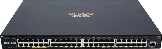 HPE Aruba 2930F 48G PoE+ 4SFP - Switch - L3 - JL262A Managed
