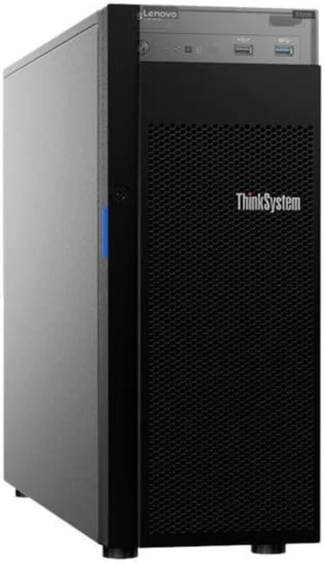 Main image of Lenovo ThinkSystem ST250 Mini Tower Server with Intel Xeon E-2124 Quad-Core CPU, 32GB DDR4, 8TB HDD, RAID