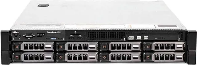 Main image of Dell PowerEdge R720 Rack Server with 2 x Intel Xeon E5-2670 8-Core CPU, 192GB RAM, 16TB SATA HDDs, RAID, Windows Server 2019 (re-newed)