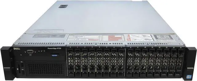 Main image of Dell PowerEdge R720 Server 2X E5-2690 2.90Ghz 16-Core 192GB 2X 512GB SSD Rails (re-newed)