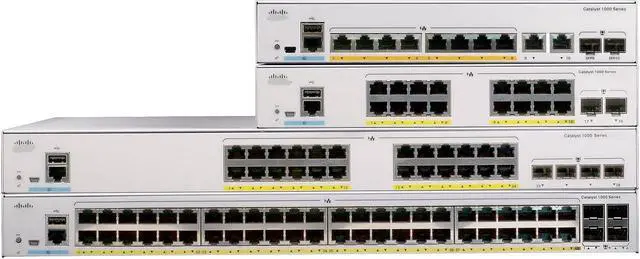 Alt view image 2 of 2 - Catalyst 1000-16FP-2G-L - switch - 16 ports - managed - rack-mountable(C1000-16FP-2G-L)