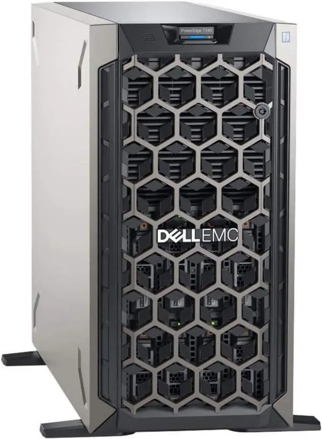 Alt view image 2 of 5 - Dell PowerEdge T340 Tower Server, Windows 2019 STD OS, Intel Xeon E-2124 Quad-Core 3.3GHz 8MB, 32GB DDR4 RAM, 8TB Storage, RAID, Single PSU (Re-newed)