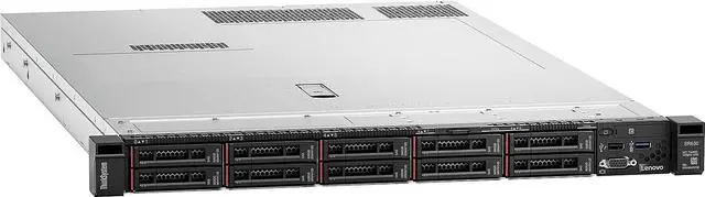 Main image of Lenovo ThinkSystem SR630 7X02A0CGNA 1U Rack Server - 1 x Intel Xeon Silver 4214 2.20 GHz - 16 GB RAM - Serial ATA/600 Controller - 2 Processor Support - Matrox G200 Up to 16 MB Graphic Card - Gigabit