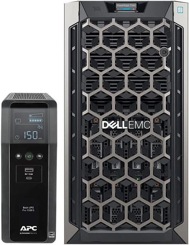 Main image of Dell PowerEdge T340 Tower Server for Dental Practices Including, Windows 2016 STD OS, APC UPS for Power Backup, Intel Xeon E-2124 4-Core 3.3GHz 8MB, 32GB DDR4 RAM, 8TB HDD, RAID, 3 Years Warranty