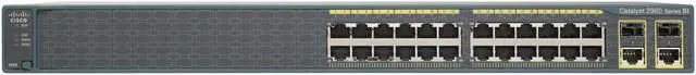 Main image of Catalyst 2960 Plus 24 10/100 (8 PoE) + 2 T/SFP LAN Lite Switch WS-C2960+24LC-S