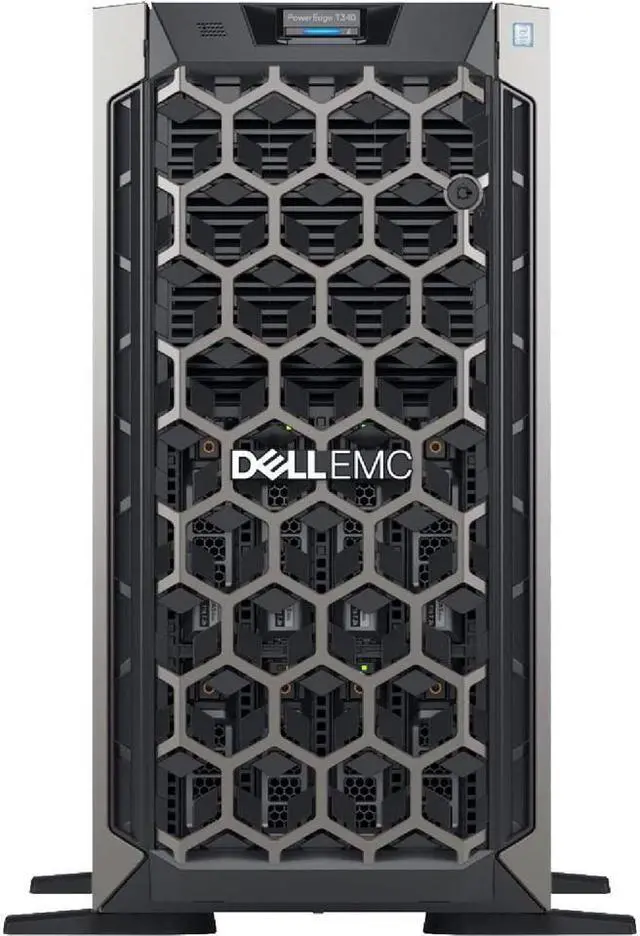 Main image of Dell PowerEdge T340 Tower Server, Intel Xeon E-2124 Quad-Core 3.3GHz 8MB, 32GB DDR4 RAM, 8TB Storage, RAID, iDRAC9, Single PSU (Re-newed)