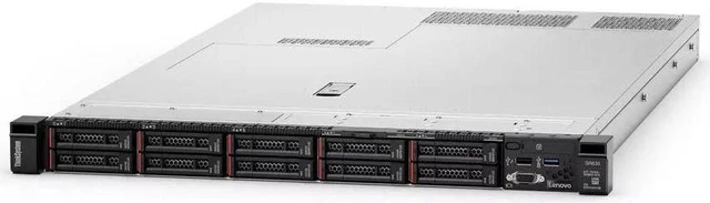 Alt view image 2 of 4 - Lenovo ThinkSystem SR630 Rack Server Bundle with Rail Kit, 2 x Intel Xeon Silver 4110, 128GB DDR4, 8TB SSD, RAID